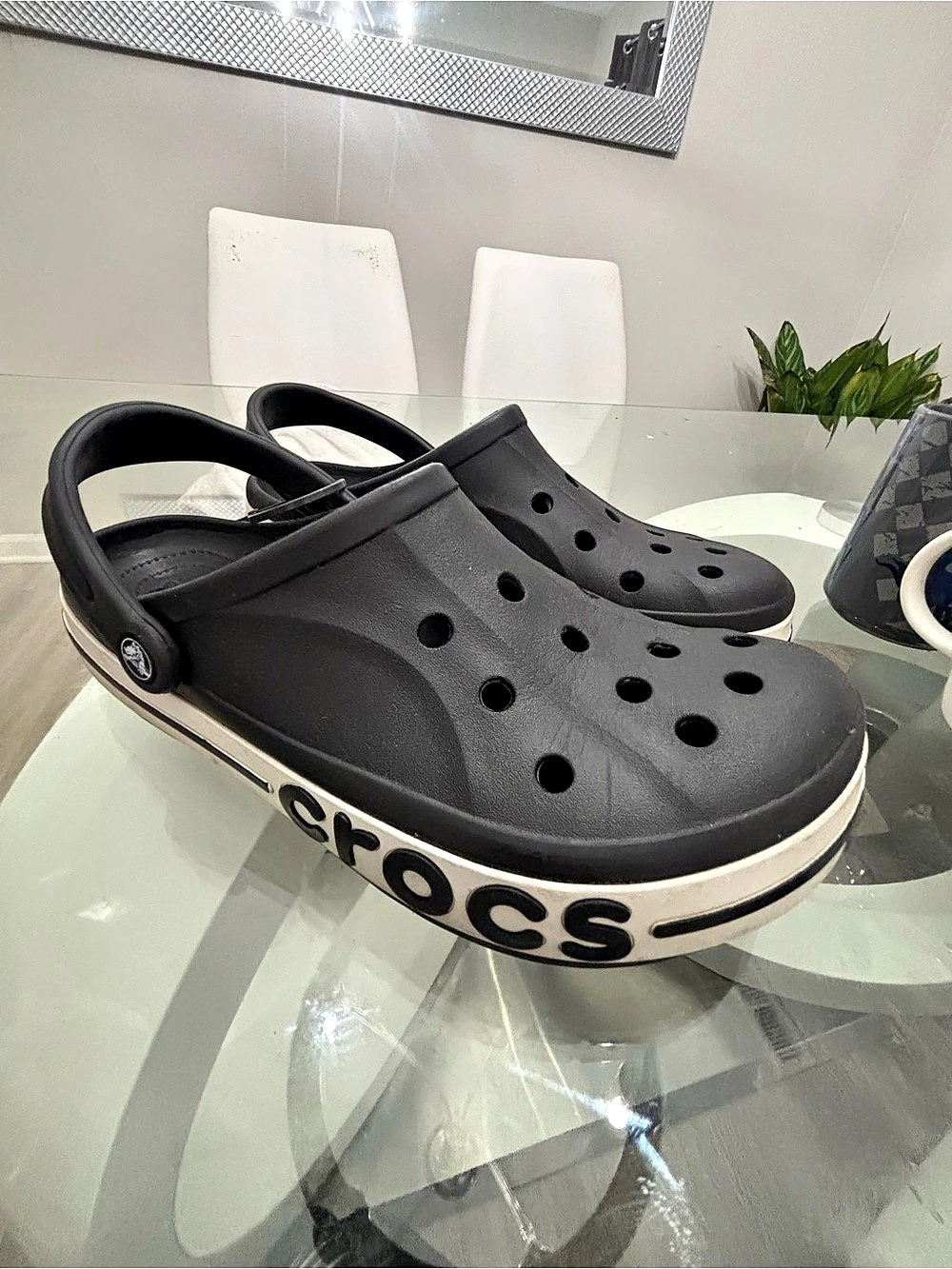 Crocs Bayaband Clog Black & White US 11